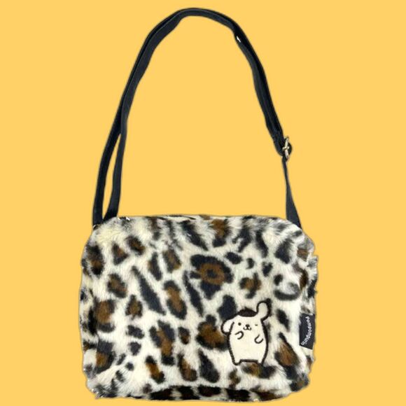 Sanrio Handbags - Pompompurin sanrio animal print faux fur shoulder bag
